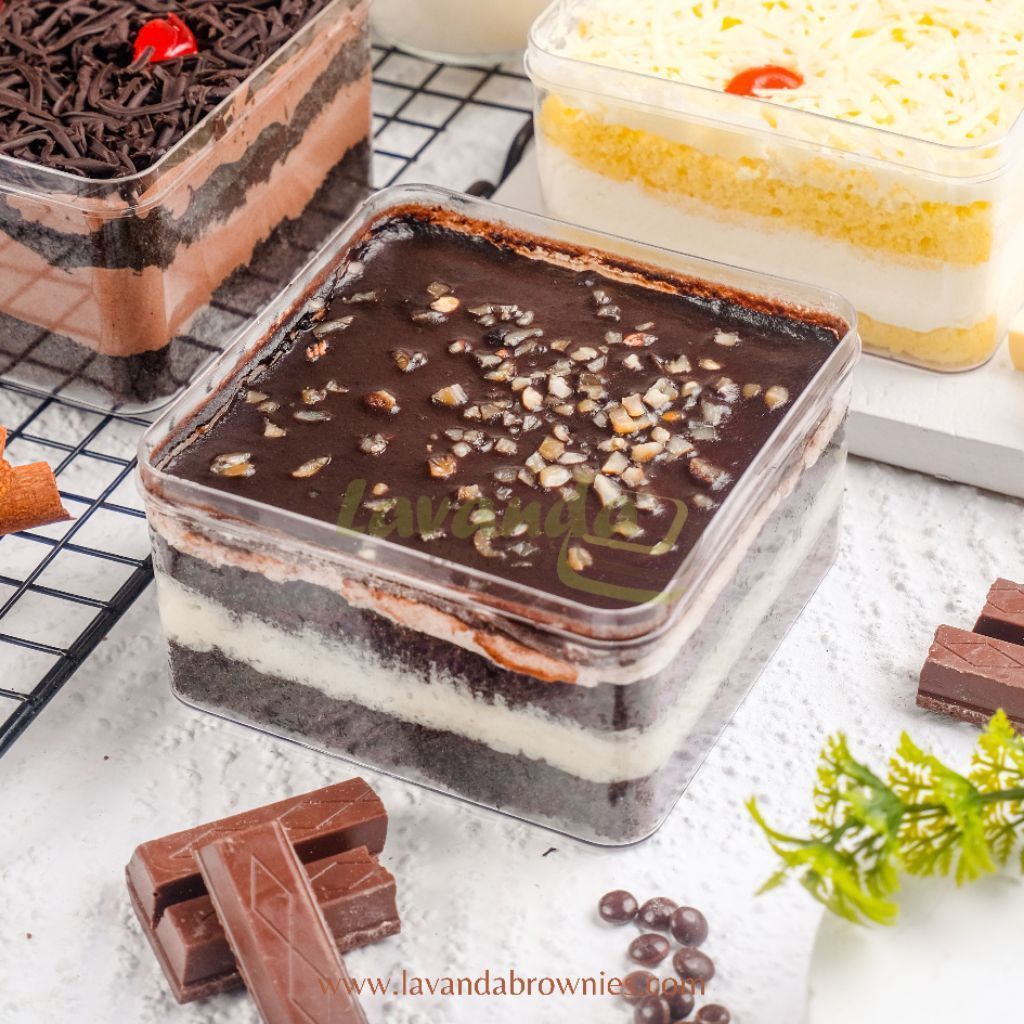 Brownies duren lumer, durian lumer, browdur lumer lavanda brownies