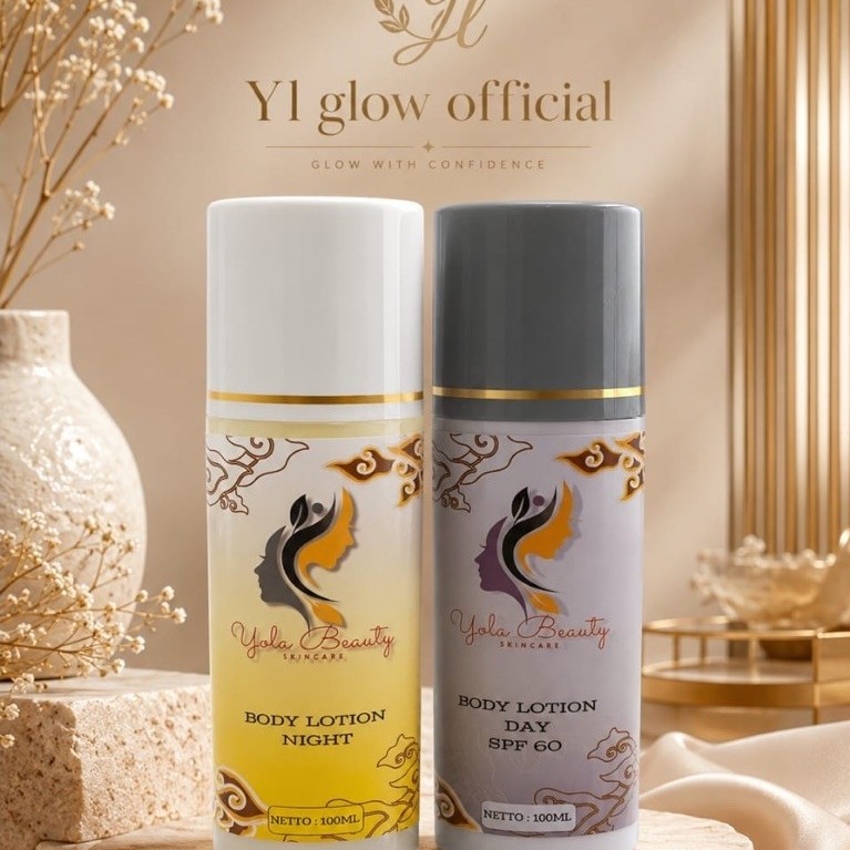 1 paket hb malam yl glow & serum siang