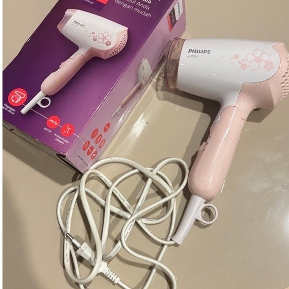 Philips HP8108 Hair Dryer 400W Pink Like New Preloved