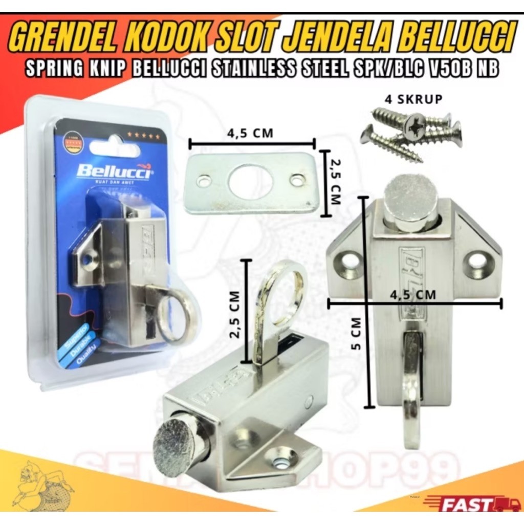 Belluci Grendel Jendela Kunci Kn Jendela Belluci SPRING KNIFE JENDELA BELLUCI SPRING KNIVE BELLUCI J