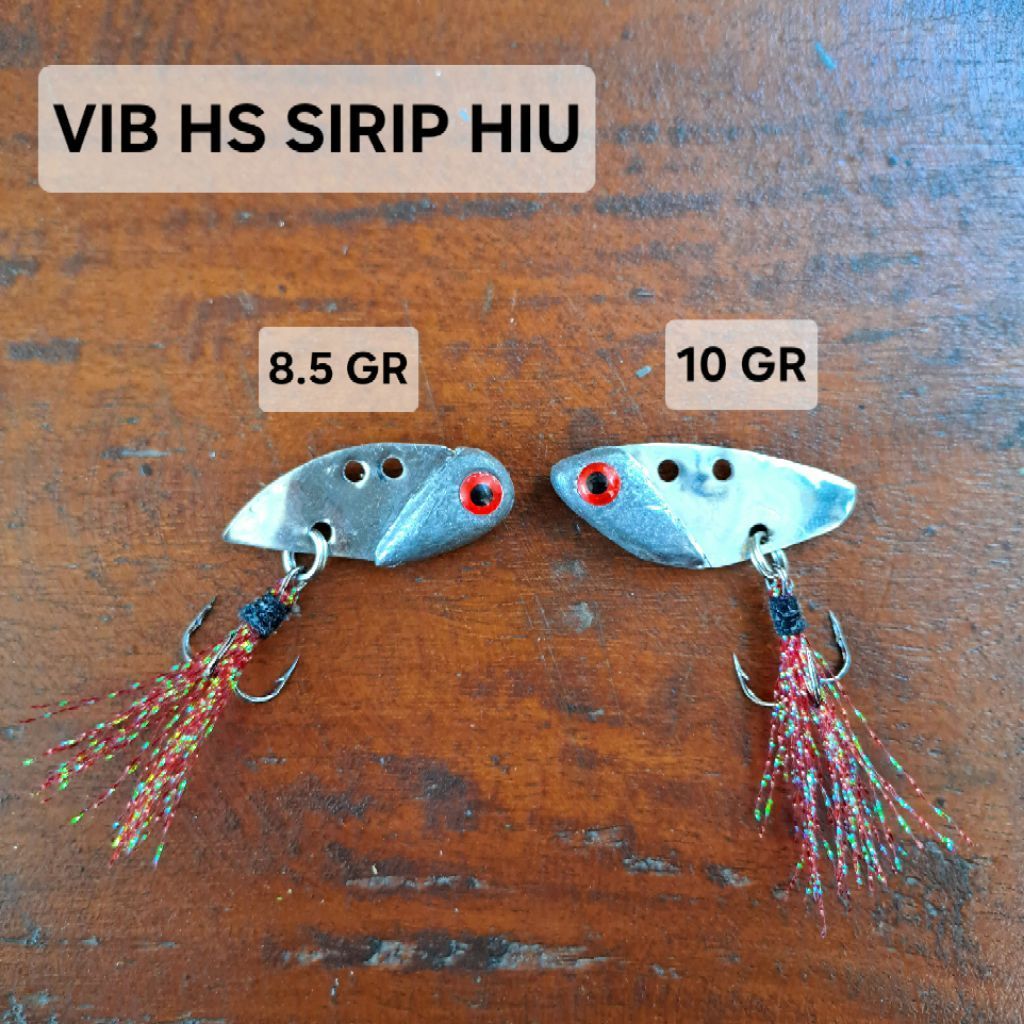 Umpan Casting VIB HS Sirip Hiu 8 & 10 gram Action Getar Umpan Casting Gabus, Hampala Air Dalam