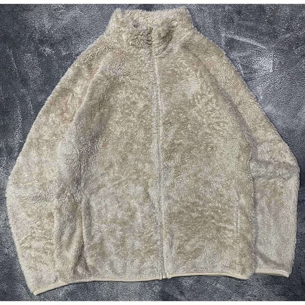 jacket sherpa uniqlo musim dingin tebal original