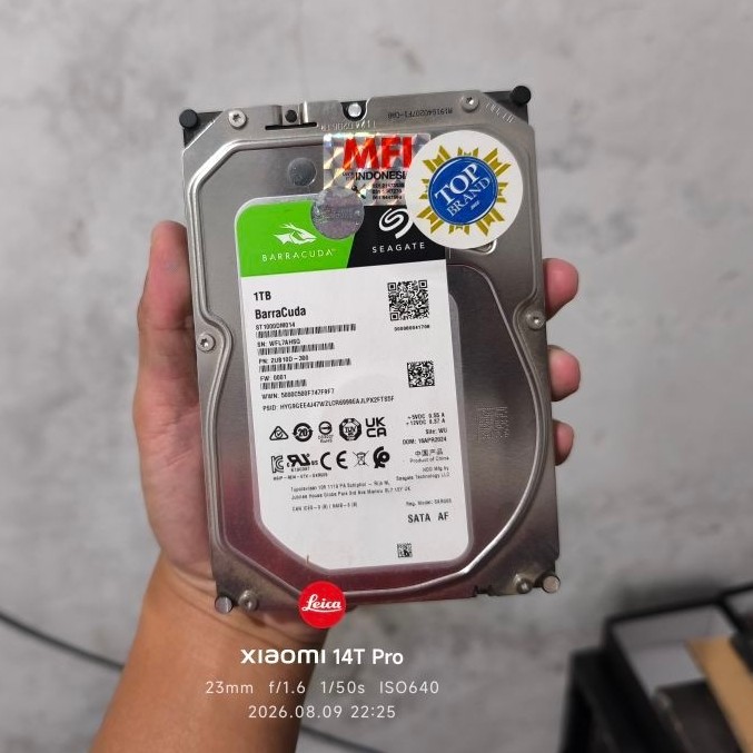 HARDISK INTERNAL SEAGATE BARRACUDA 1TB