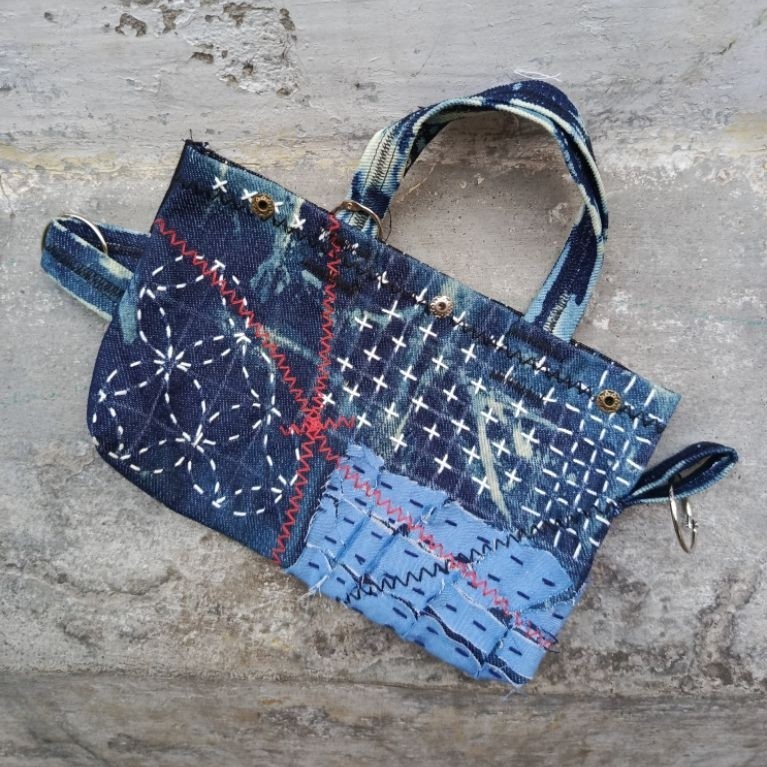totebag sashiko denim