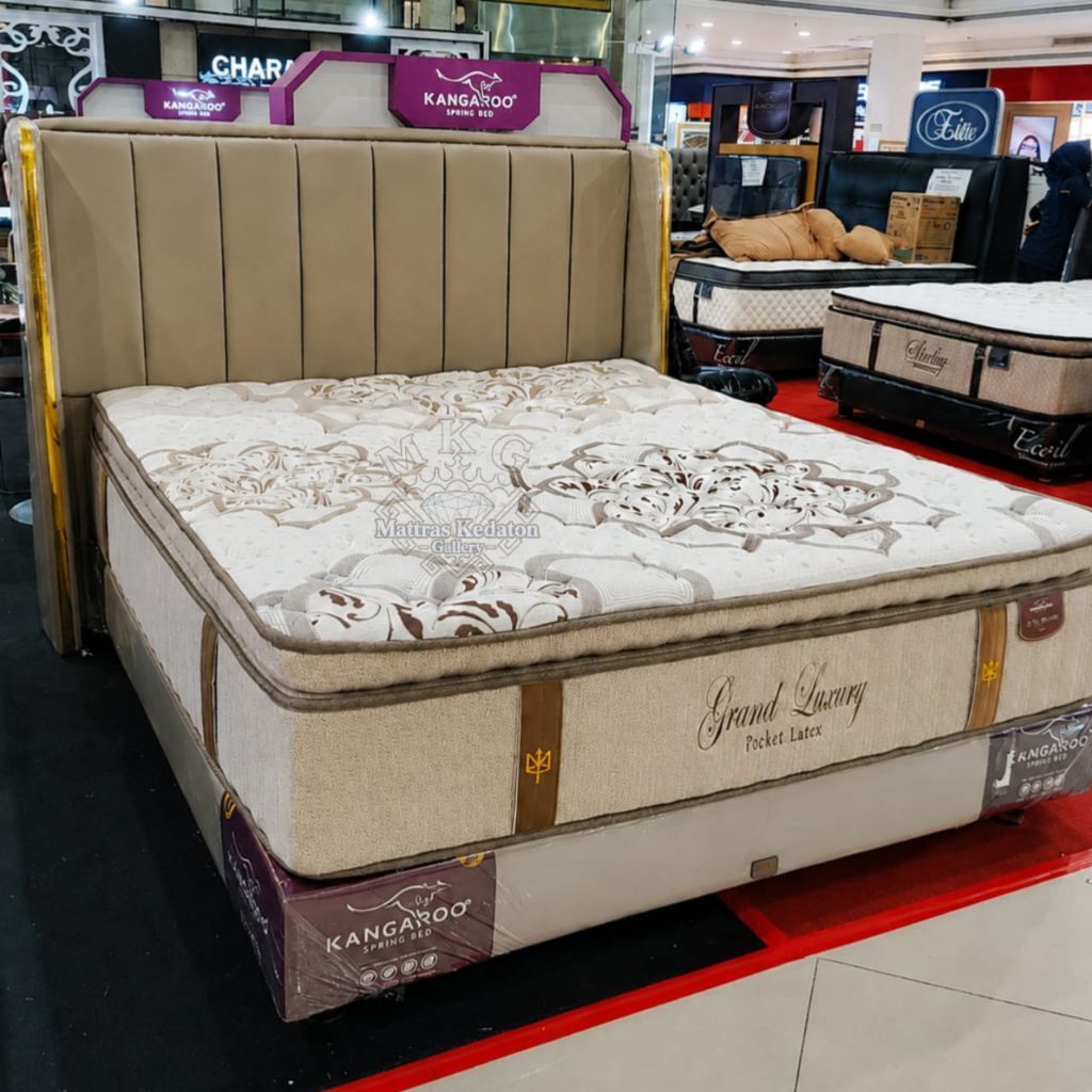 Kangaroo Grand Luxury Pocket Latex 40cm Springbed Natural Latex bandar Lampung