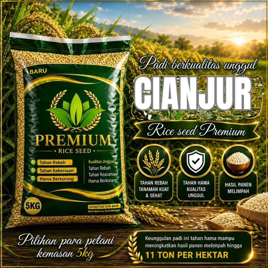 BENIH PADI UNGGUL cianjur KEMASAN 5KG