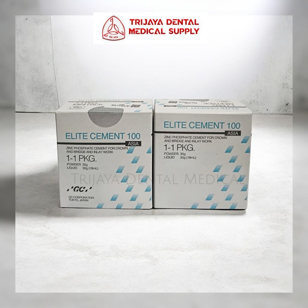 Trijaya Dental Medical Elite Cement GC/ Zinc Phosphate Cement/ Cement Crown Gigi dan Onlay