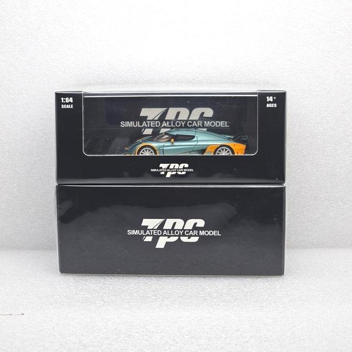 Diecast TPC 1/64 Koenigsegg Regera Ice Blue Orange