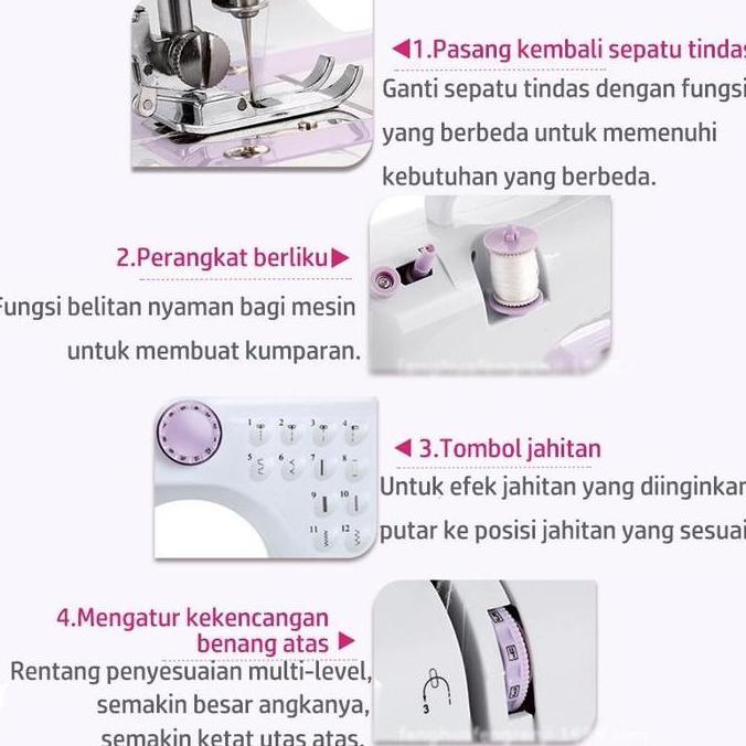 Choco home Okyo Mesin jahit rumah tangga 705A mesin jahit mini obras portabel mesin jahit listrik mi