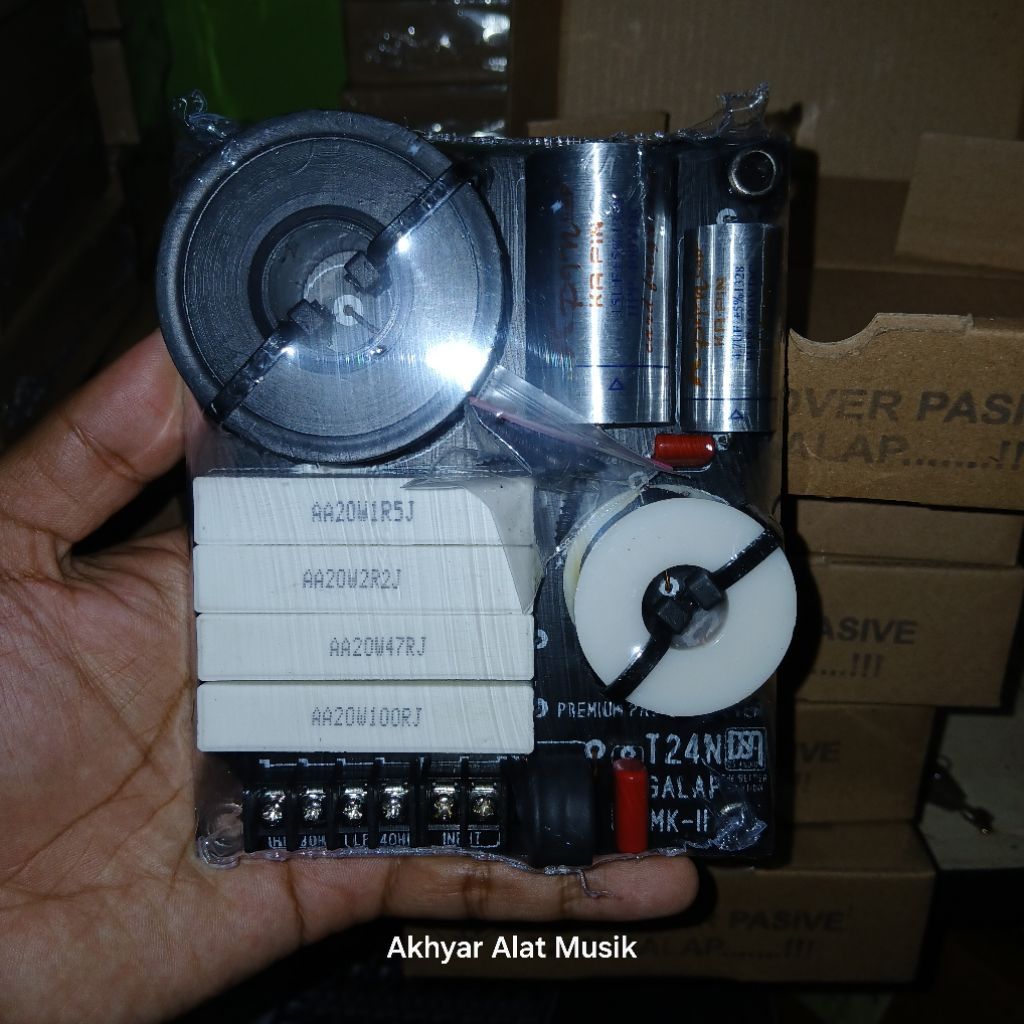 Crossover T24N T24 Crossover Pasif Box Speaker T24 Galap Kapasitor Kapin Sultan