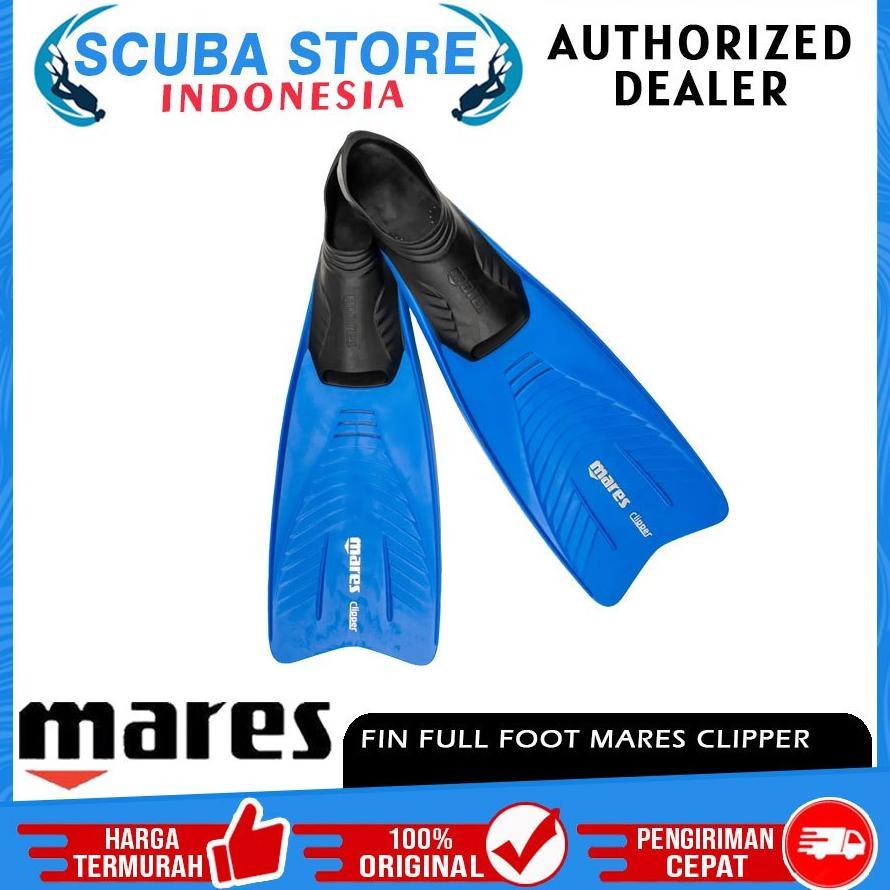 Fin Full foot Mares Clipper Fins Sepatu Kaki Katak Selam B-Fins Scuba Diving Swim Swimming Snorkelin