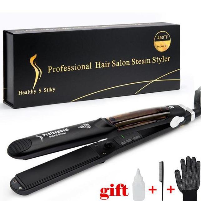 Ubeator Ceramic Steam Hair Strahtener Fast Heating Hair Flat Iron