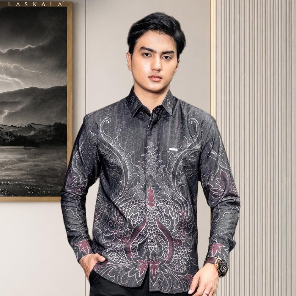 ORIGINAL LASKALA BATIK PREMIUM MADHAVA KEMEJA BATIK PRIA SLIMFIT LENGAN PANJANG