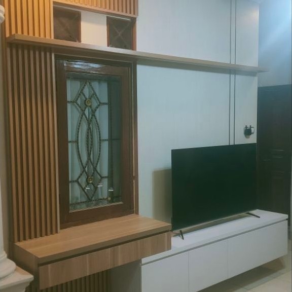 walk in closed wardrobe backdrop tv lemari pakaian custom