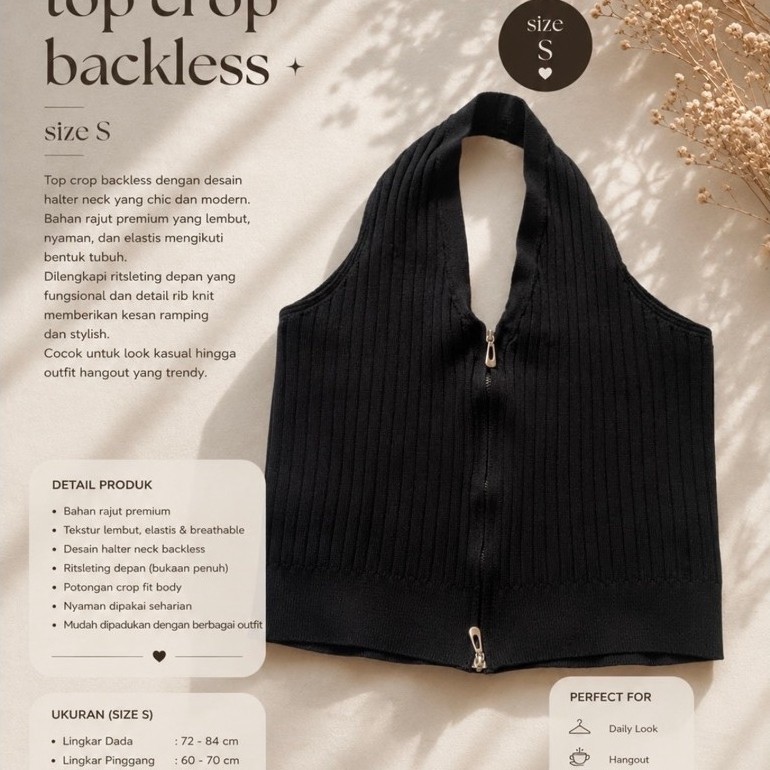 Top Crop Backless