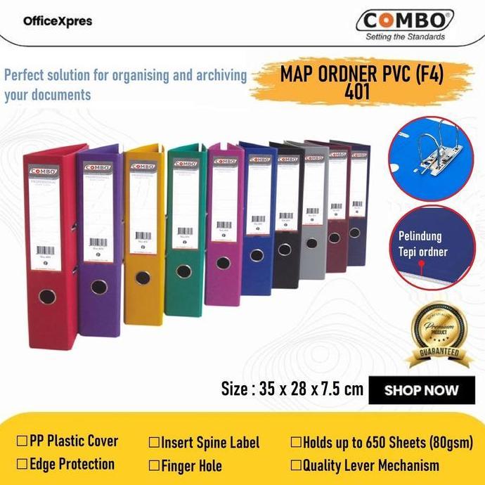 Weex- Ordner F4 Folio Pvc / Ordner Plastik Legal File Pvc 401 Combo