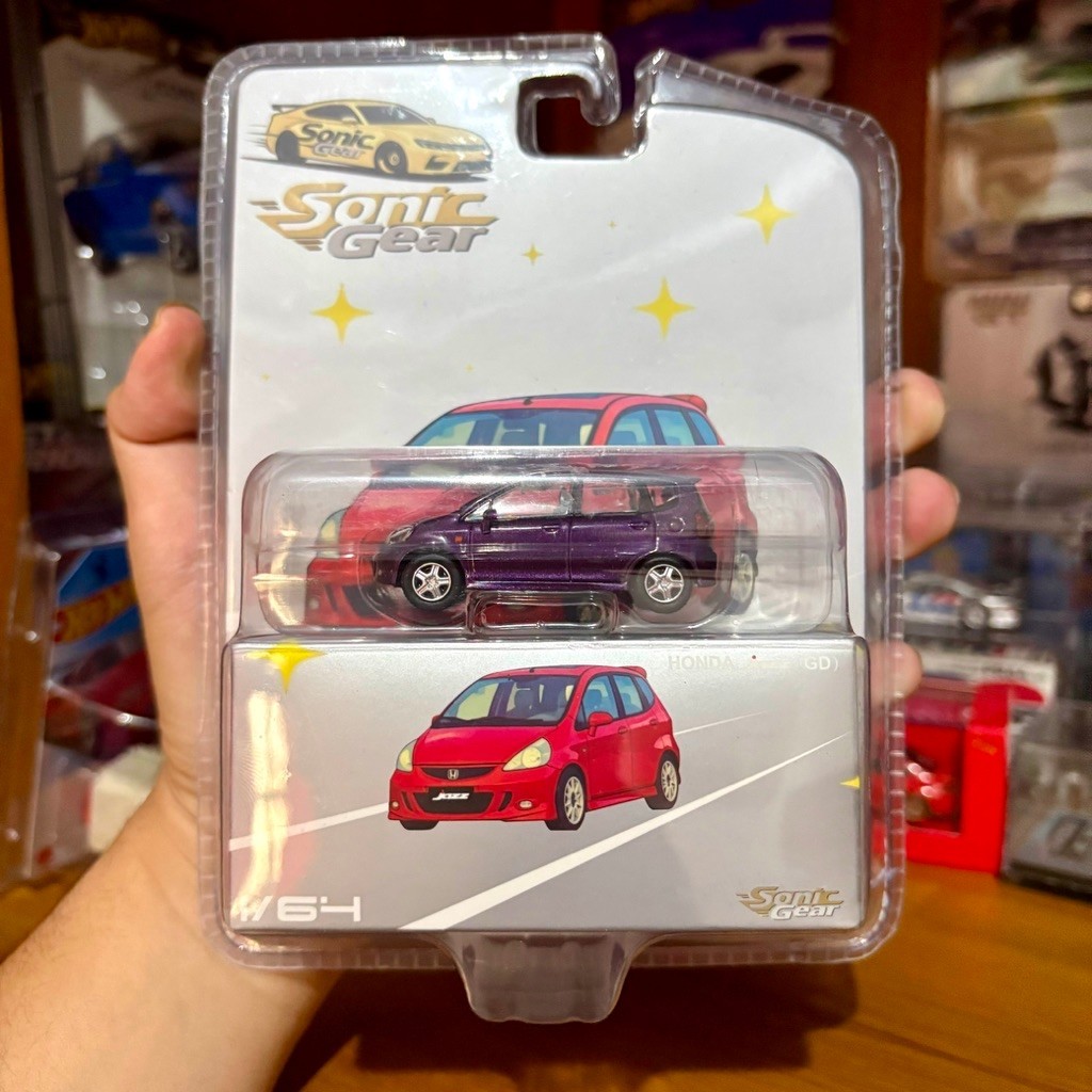 Sonic Gear Honda Jazz (GD3) Purple Ungu Miniscale Diecast RHD 1:64