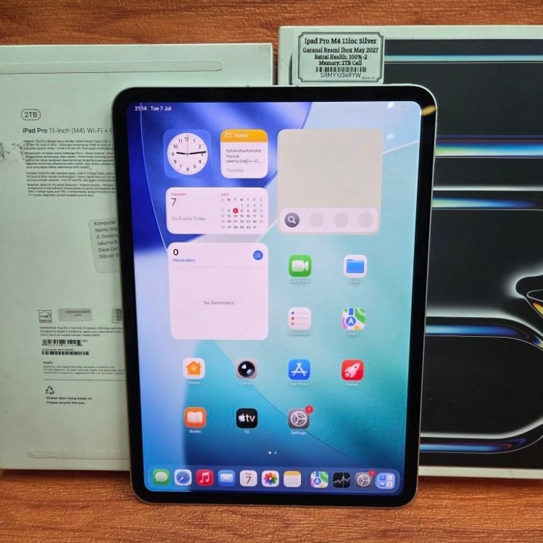 iPad Pro M4 | 2TB | Cellular | 11 inch | Second Mulus Original 100% Garansi Resmi