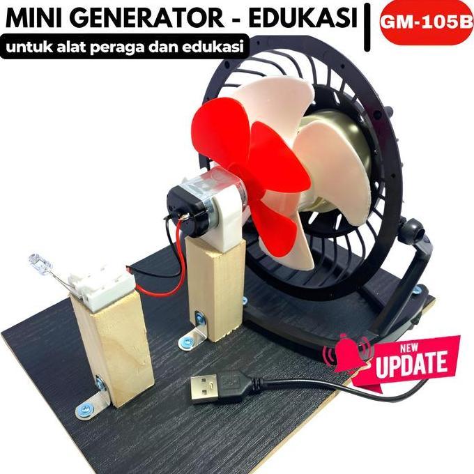 Allgg- Wind Generator Untuk Edukasi Listrik Tenaga Angin Bahan Peraga Generator Set Dinamo