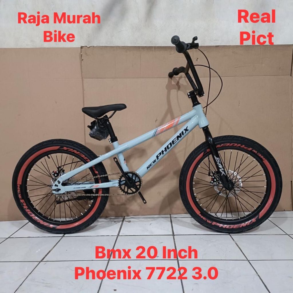 Sepeda Bmx 20 Inch Phoenix 7722 Ban 3.0 Sepeda Anak Laki Laki Bmx 20 Phoenix 7722 Rem Disc Brake