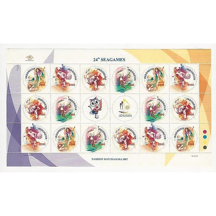 Perangko/Prangko Indonesia. Seri SEA GAMES XXIV. 2007. Fullsheet