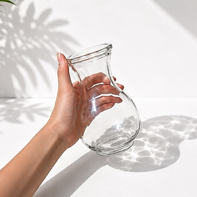 VAS KACA 550ML DMJ17 Vas Bunga Kaca Carafe Aesthetic Cantik