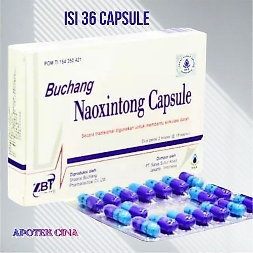 Buchang Naoxintong Capsule 36 Kapsul - Obat Tradisional China untuk Stroke dan Hipertensi