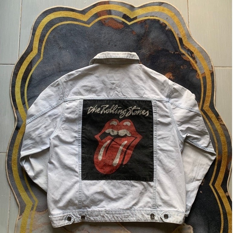 jaket denim the rolling stones second