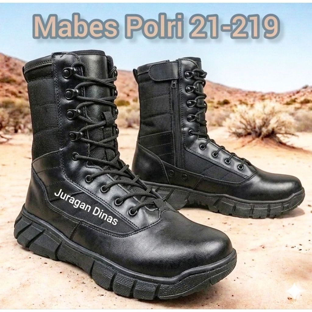 Sepatu PDL Jatah POLRI(Kanvas) asli original pembagian brimob sabhara dalmas