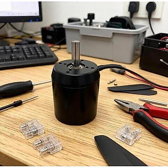 C6384 High Torque Brushless Outrunner DC Motor, Sensorless & Sensored Compatible for Skateboard, Dro