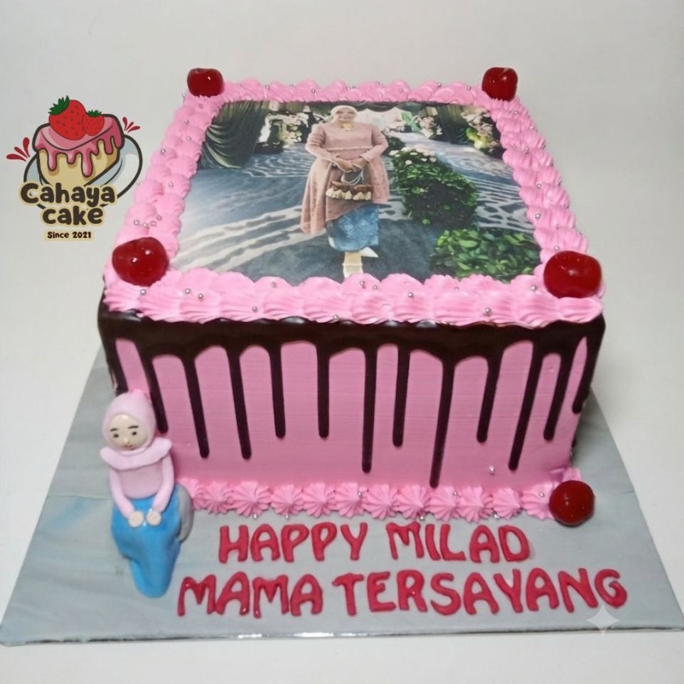 Edible Cake Custom / Kue Ultah Edible Print / Edible Kue Ulang Tahun