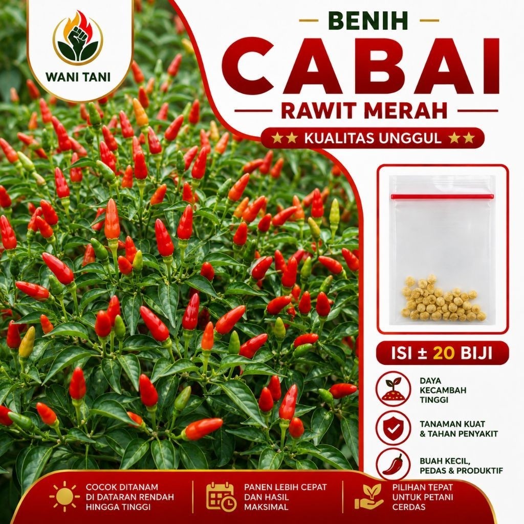 Benih Cabai Rawit Merah Unggul Bibit Cabai Rawit Kualitas Unggul