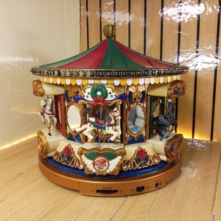 Kotak Musik Carousel Circa 1874/Kotak musik Merry-Go-Round/Kotak Musik Vintage