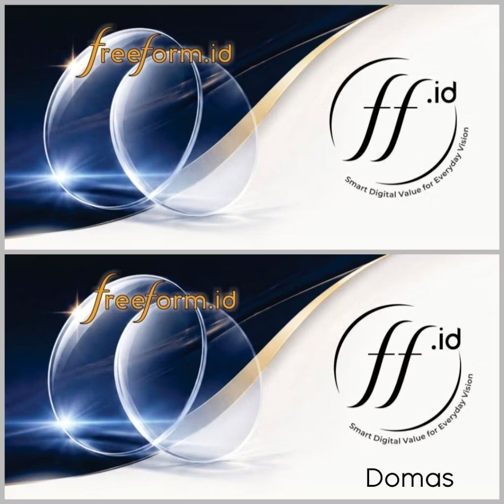 LENSA PROGRESSIVE MINUS TINGGI BALANCE VIEW FREE FORM DISTANCE VIEW BY DOMAS