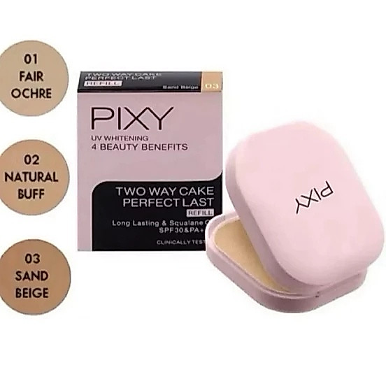 PIXY TWC Perfect Last 4 Beauty Benefits Bedak Compact Melembapkan Melindungi SPF 30 9g | BOX REJECT