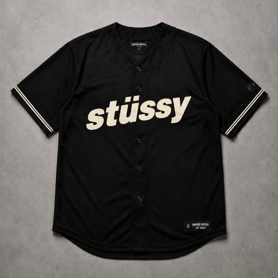 JERSEY BASEBALL STUSSI PRIA/WANITA