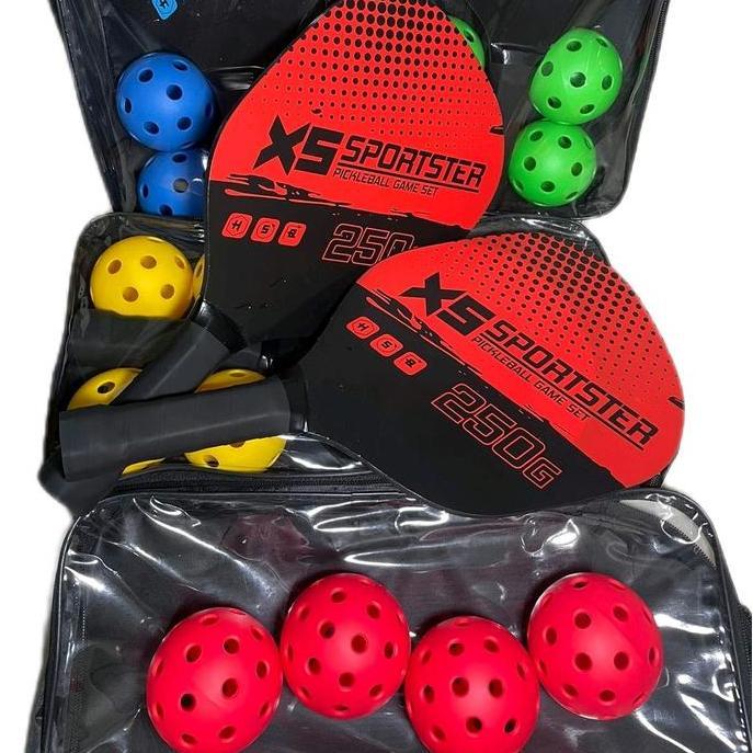 TERMURAH - Pickleball Set 2pcs Raket Pickleball Pickleball Paddle Set Paddle Tenis Pickleball Bola P