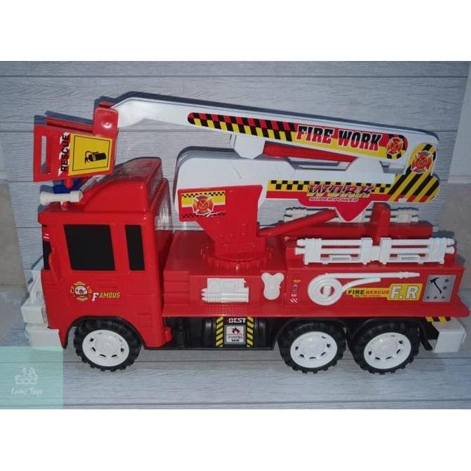 Palaying- Mainan Anak Die Cast Gelambir Pemadam Kebakaran Friction Ukuran Besar Gbk