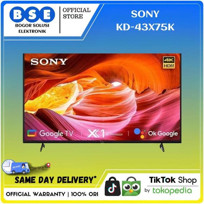 Allthebest- LED TV SONY 43 INCH KD-43X75K 4K GOOGLE TV SONY 43X75K