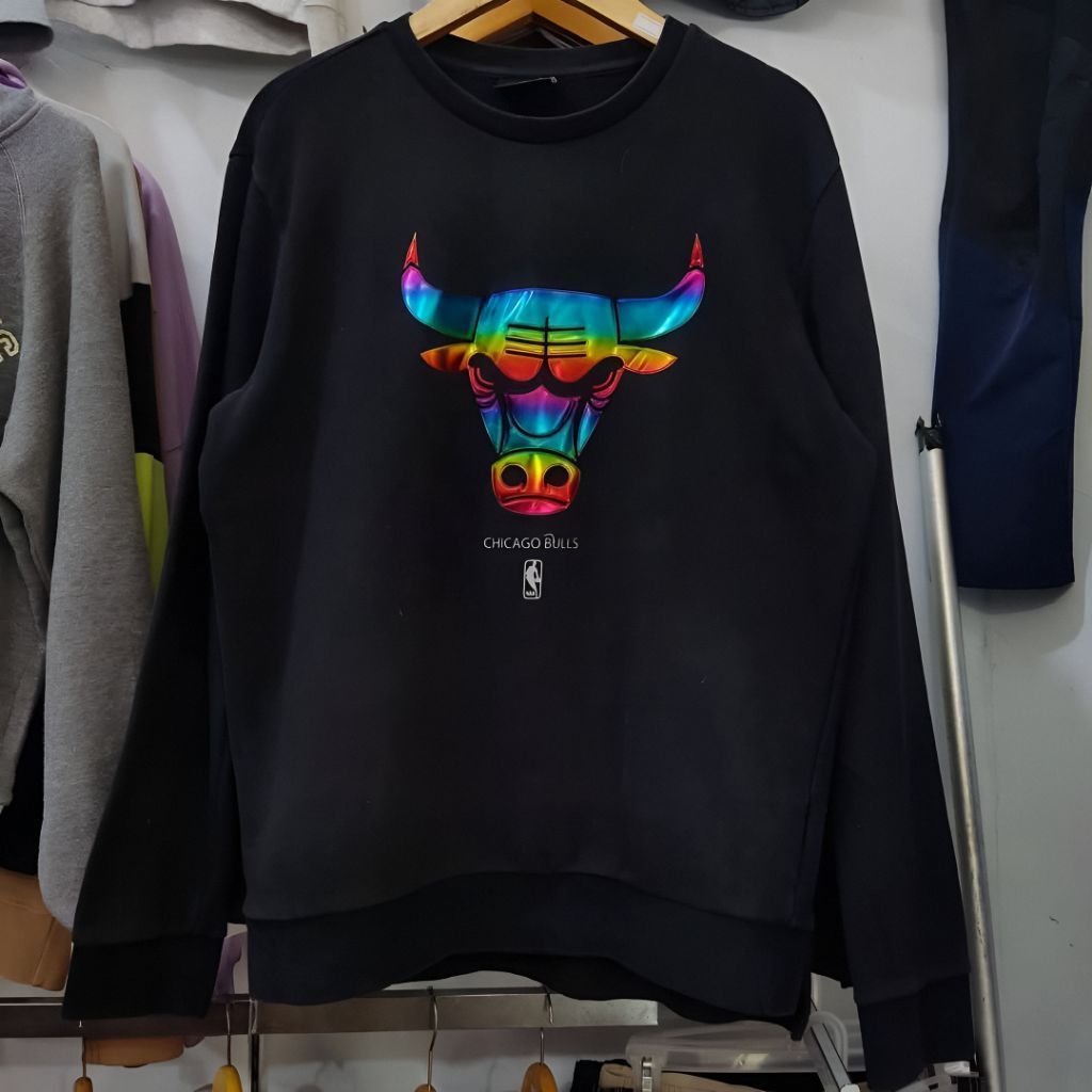 Crewneck Chicago Bulls Rainbow