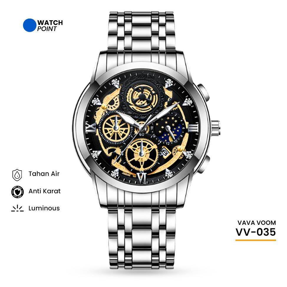WATCHPOINT VV-035 | Jam Tangan Pria Original Impor FNGEEN VAVA VOOM Tahan Air dengan Kronograf Akses