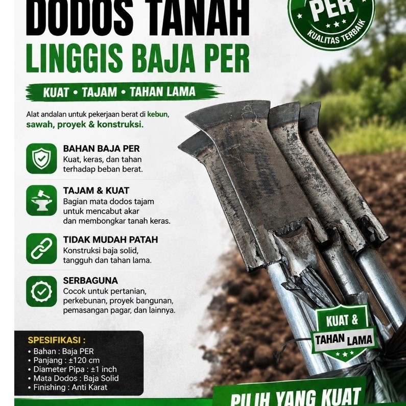 Dodos Tanah Linggis Baja PER