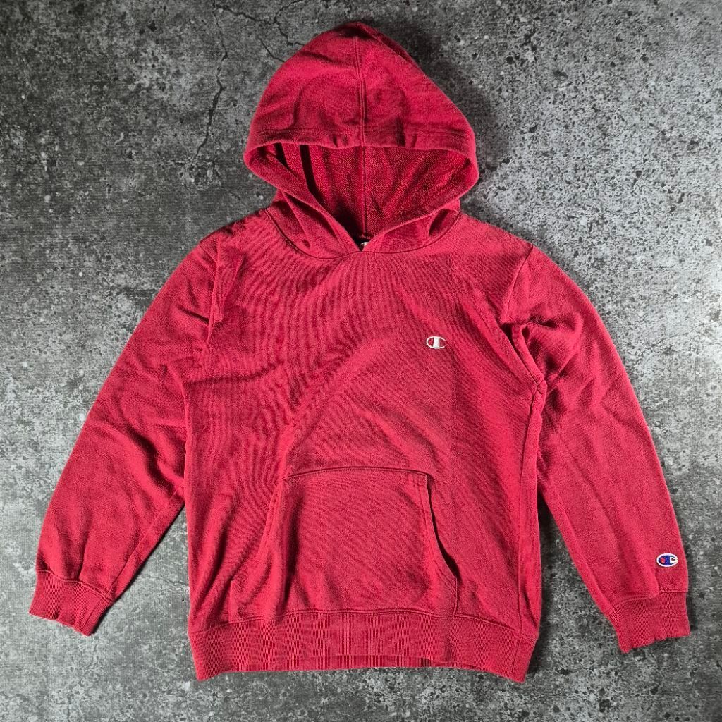 Champion Basic Logo Hoodie Red
