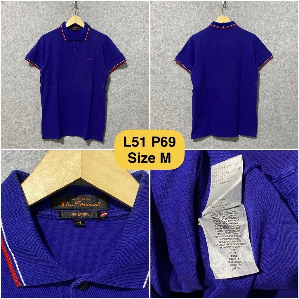 Poloshirt Ben Sherman Biru Original