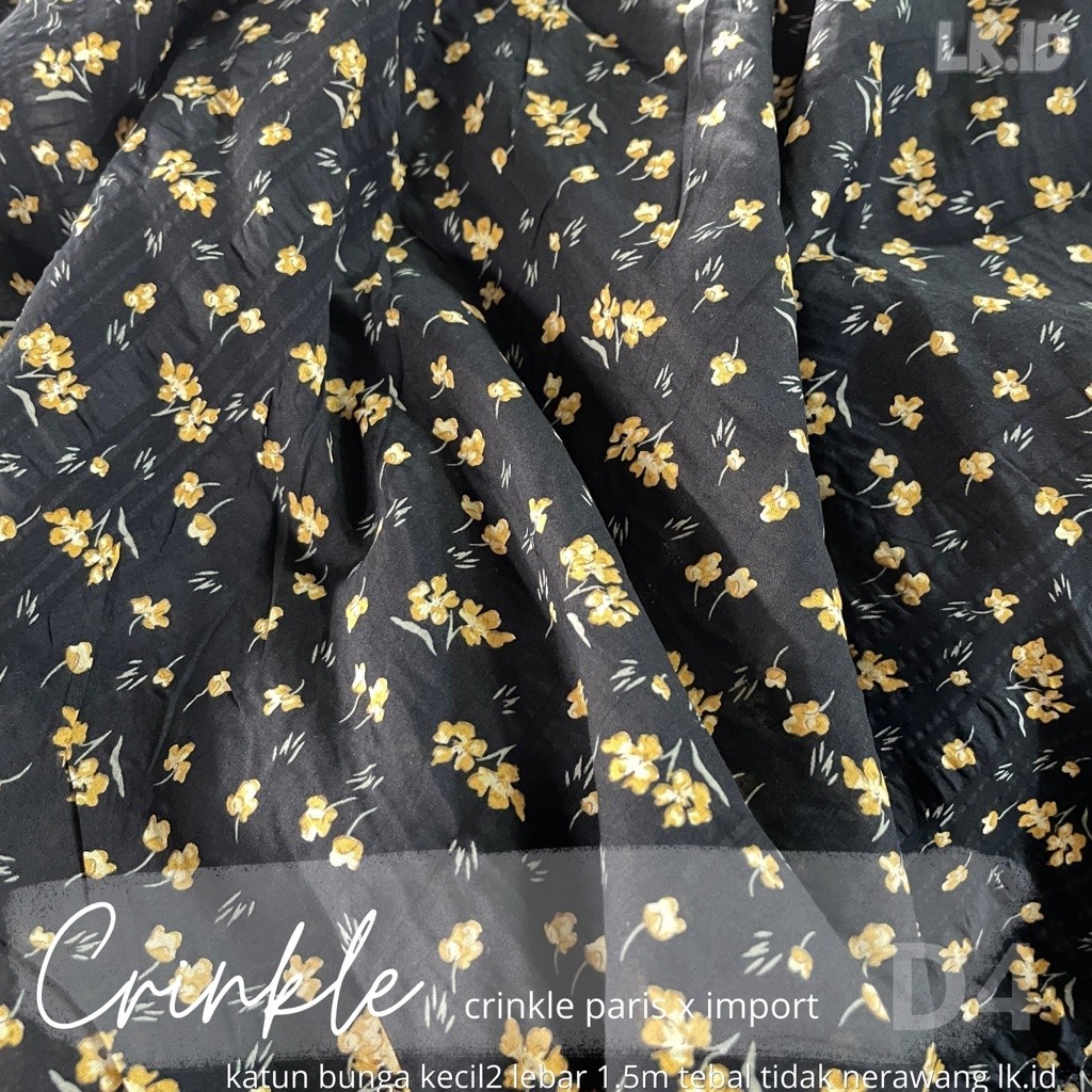 Kain katun paris crinkle - katun crinkle motif - kain crinkle - kain katun crinkle - crinkle cantik 