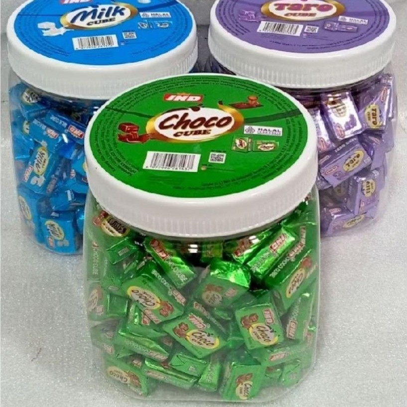 JND PERMEN CUBE TOPLES COKELAT TARO MILK
