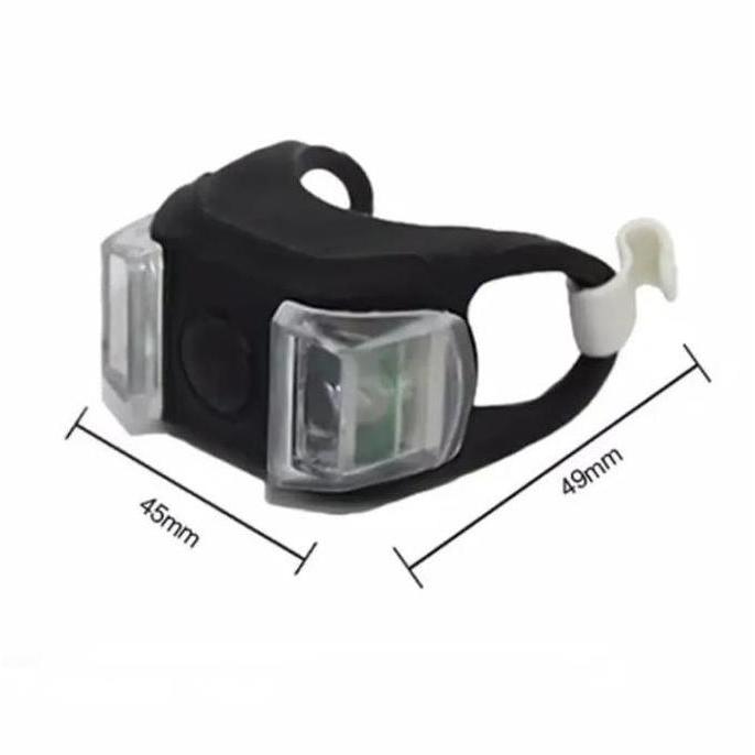 Promo LAMPU SEPEDA LED STROBO DEPAN/BELAKANG LAMPU LED SEPEDA DEPAN LAMPU SEPEDA BELAKANG Diskon