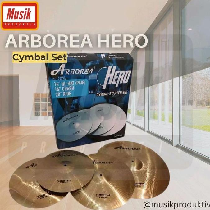 Cymbal Set ARBOREA HERO Cymbal Set (14,16,20") Original
