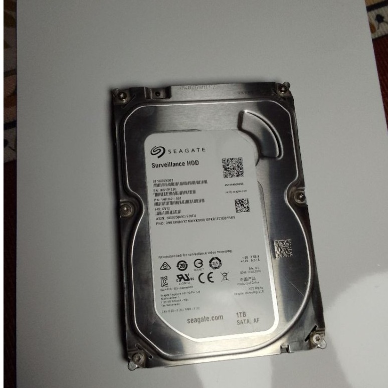 HDD/Hardisk Pc Seagete 1TB Sentinel 76%.
