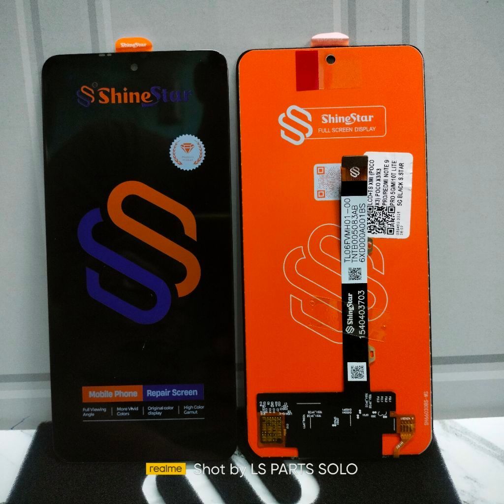 Shinestar ~ Lcd Poco0 X3 / X3 Pro Black ORI Shinestar